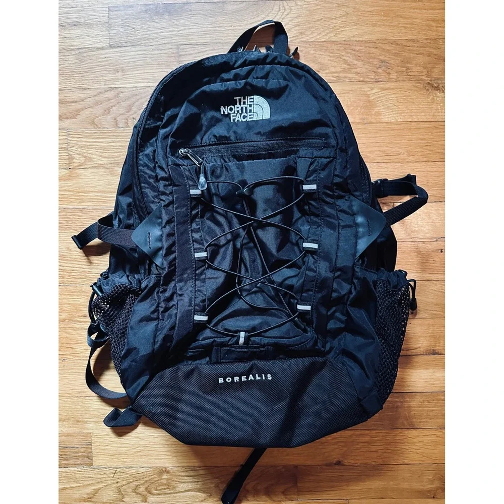 The North Face Borealis Backpack Black Hiking Travel School Bag RN 61661